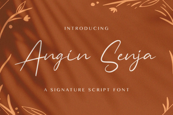 Angin Senja: A Stylish Script Font for Elevating Design Projects