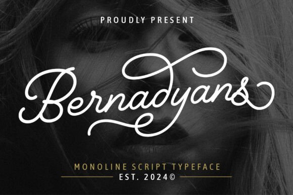 Bernadyans: A Graceful Monoline Script Font for Modern Creatives