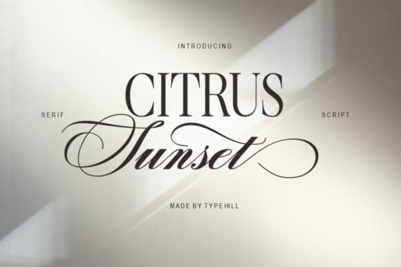 Citrus Sunset Font: A Versatile Design Tool