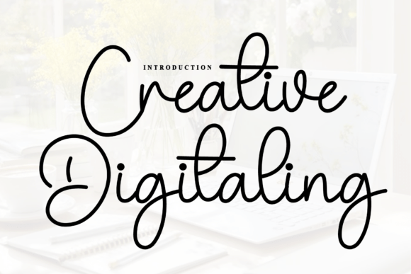 Creative Digitaling Font for Artisanal Design