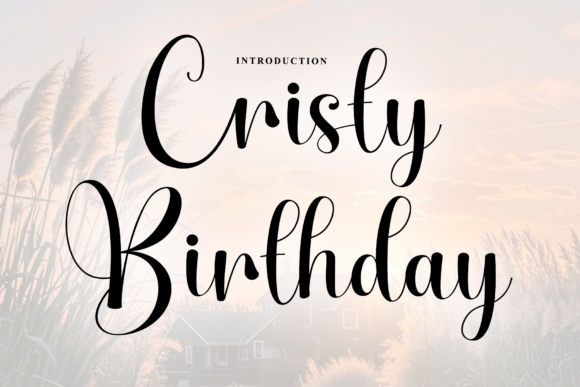 Cristy Birthday Font: A Rhythmic Script for Creative Expression