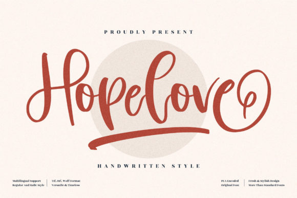 Discover Hopelove: A Whimsical Script Font That Elevates Design and Branding