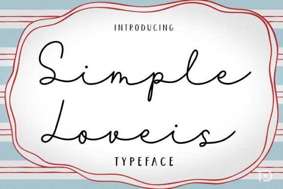 Discover the Timeless Elegance of Simple Loveis: A Minimalist Font for Modern Creativity