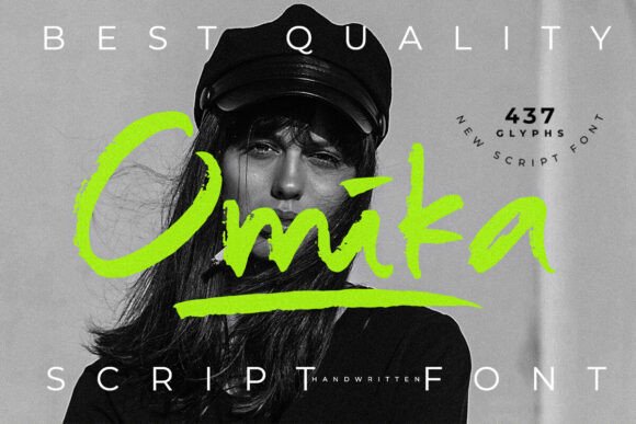 Introducing Omika: A Bold Script Font with Handcrafted Charm