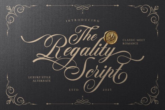 Introducing Regality — A Luxury Script Font for Timeless Elegance