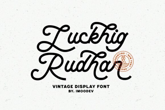 Luckhig Rudhar: A Retro Script Font with Timeless Charm