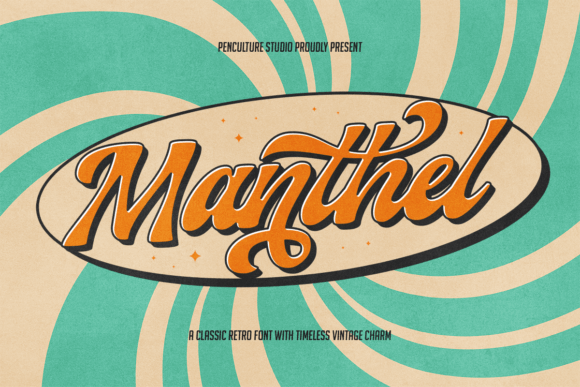 Manthel Retro Script Font