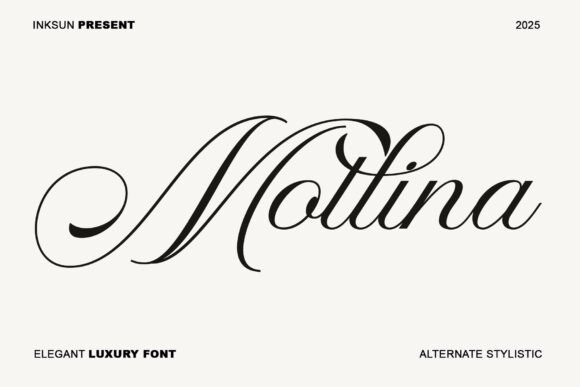 Mollina: A Luxurious Script Font for Elegant Design Projects