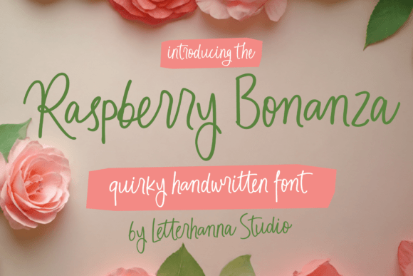 Raspberry Bonanza: A Playful Font for Creative Expression