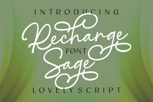 Recharge Sage Font for Creative Projects