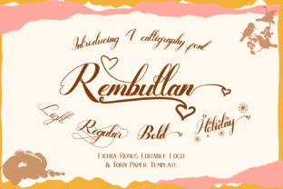 Rembullan: A Beautiful Script Family for Creative Projects