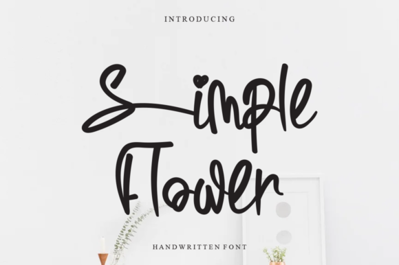 Simple Flower: A Whimsical Script Font for Strategic Creativity
