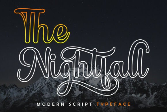 The Nightfall Outline: A Timeless Font for Creative Expression