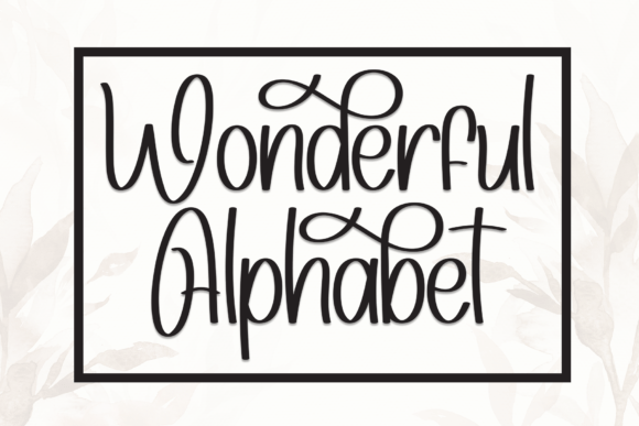 Wonderful Alphabet: A Playful Font for Creative Projects