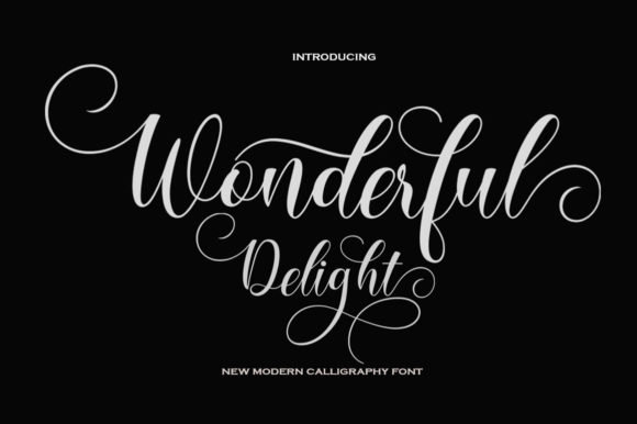 Wonderful Delight: Elevating Design with a Luxurious Script Font